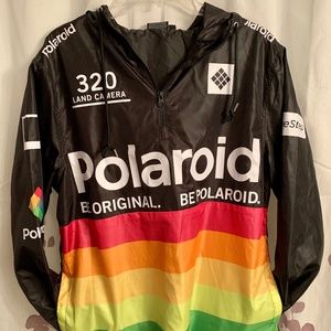 Polaroid Be Original Windbreaker Hoodie Sz M